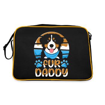Bouvier Bernois Père Chien Chien Papa Pour Papa - Sac Retro - noir/or - Dos