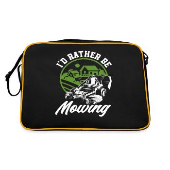 Paysagiste Horticulture Tonte de pelouse - Sac Retro - noir/or - Dos