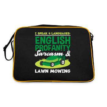 Paysagiste Jardinier Langues - Sac Retro - noir/or - Dos