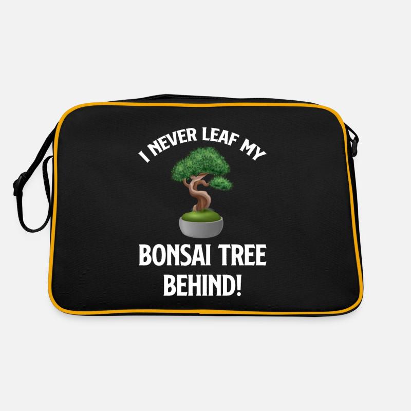 I never leave my bonsai tree behind! Retro Bag