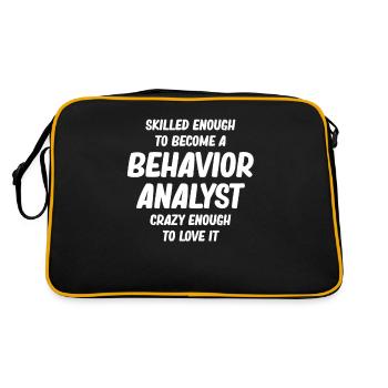 T shirt for beware Qualified enough to behave - Retro Bag - black/gold - Back