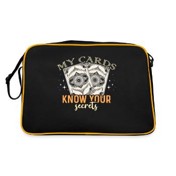 Tarot Lire mes cartes Connaître sa bonne aventure - Sac Retro - noir/or - Dos