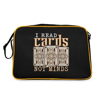 Lecteur de tarot Je lis des cartes pas des esprits Lecture de cartes - Sac Retro - noir/or - Dos