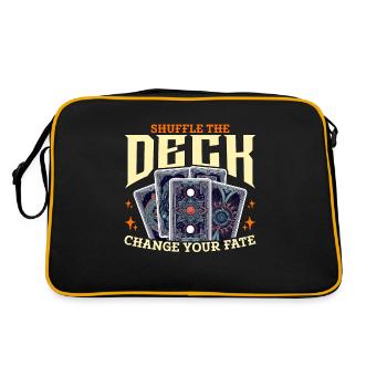 Tarot Reading Shuffle The Deck Psychic Tarot Card - Retro Bag - black/gold - Back