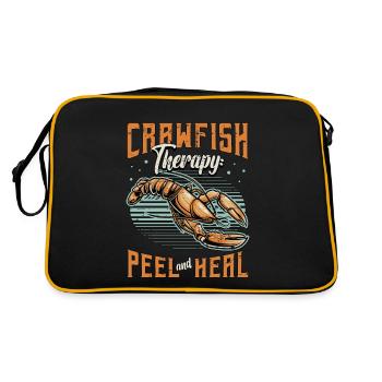Crawfish Boil Crawfish Therapy Peel And Shellfish - Retro Bag - black/gold - Back