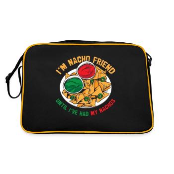 Nachos Je suis un ami Nacho jusqu’à ce que j’aie de la nourriture mexicaine - Sac Retro - noir/or - Dos