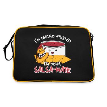 Nachos I'm Nacho Friend I'm Your Tortilla Chips - Retro Bag - black/gold - Back