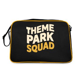 Theme Park Squad Funny Team Shirt - Retro Bag - black/gold - Back