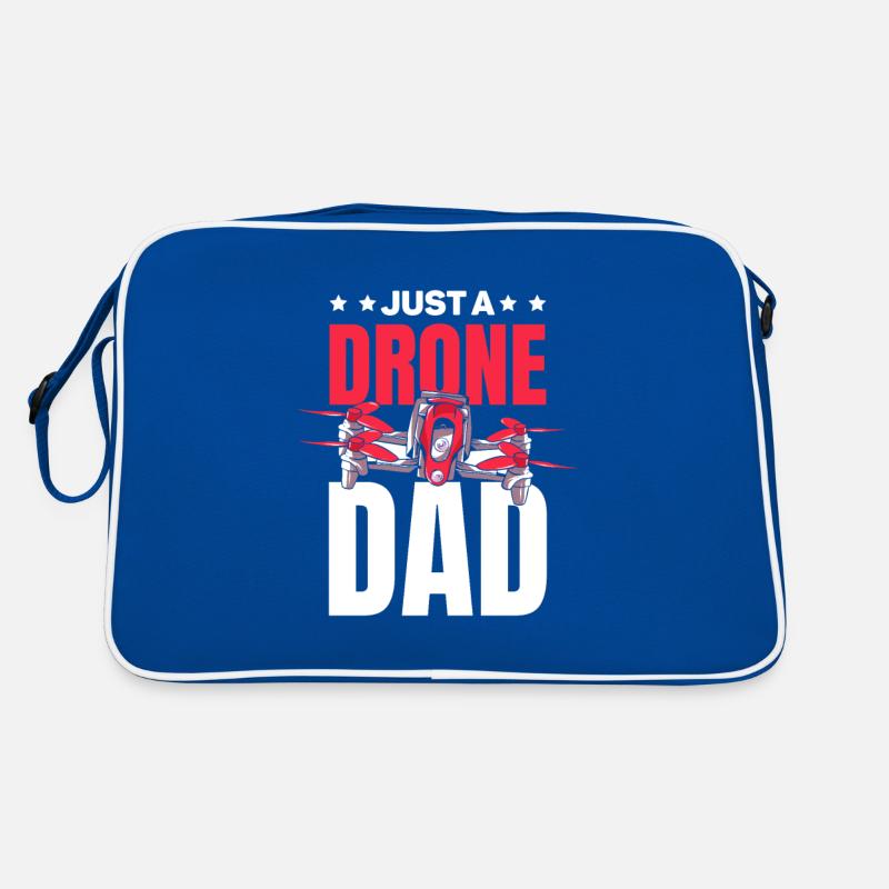 Drohne Quadrocopter Vater Just A Drone Dad Retro Tasche