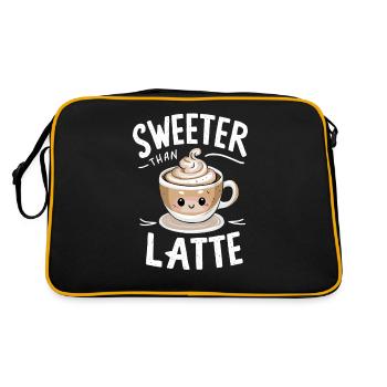 Barista Sweeter Than Latte - Retro Bag - black/gold - Back