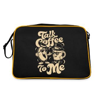 Barista - Talk Coffee To Me - Sac Retro - noir/or - Dos