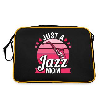 Musique jazz juste une maman jazz - Sac Retro - noir/or - Dos