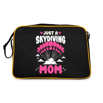 Parachutist Skydiving Mother - Retro Bag - black/gold - Back