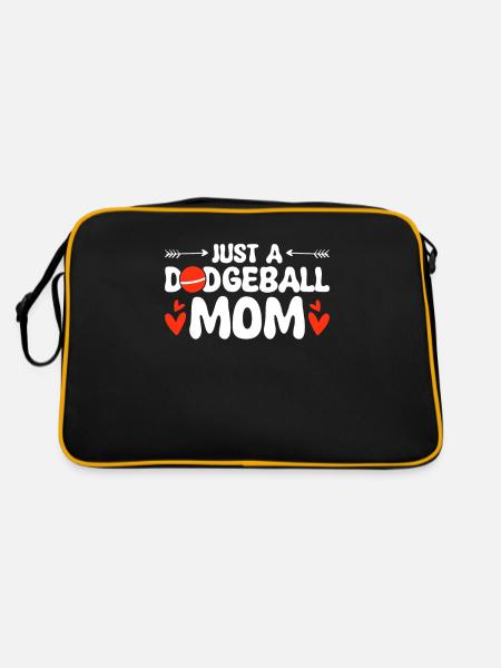 Völkerball Mutter Juste une maman de ballon chasseur - Sac Retro - noir/or - Dos