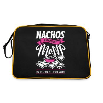 Passionnée de nachos Maman L’idole Enchiladas Amant - Sac Retro - noir/or - Dos