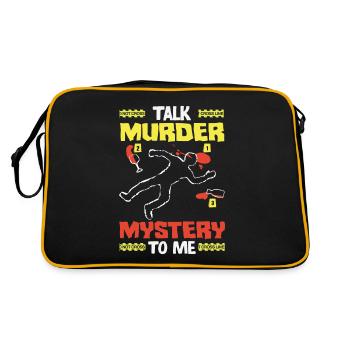 Dîner Murder Mystery, Dîner Murder Mystery - Sac Retro - noir/or - Dos