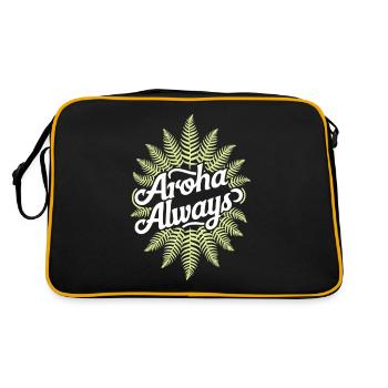 Aroha Always New Zeland Keepsakes - Retro Bag - black/gold - Back