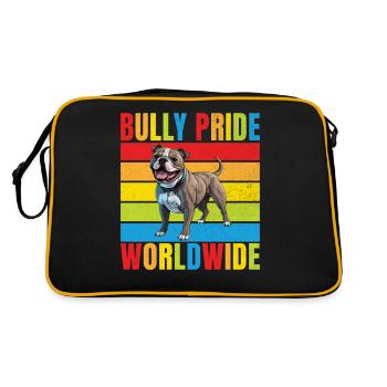 Cadeaux American Bully - Sac Retro - noir/or - Dos