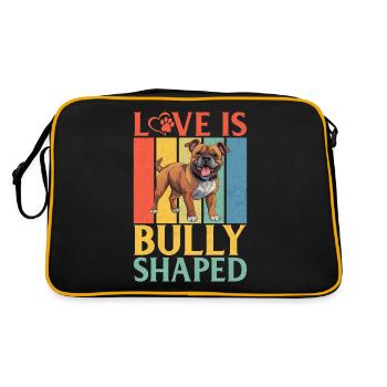 Cadeaux American Bully - Sac Retro - noir/or - Dos