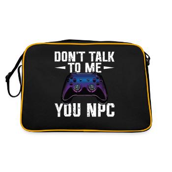Play Controller Gaming Don't Talk To Me, You Npc - Retro Bag - black/gold - Back