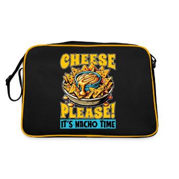 Nachos Cheese Please It's Nacho Time Food Lover - Retro Bag - black/gold - Back