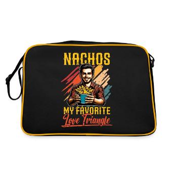 Nachos My Favorite Love Triangle Tortilla Chips - Retro Bag - black/gold - Back