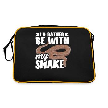 Snake - Retro Bag - black/gold - Back