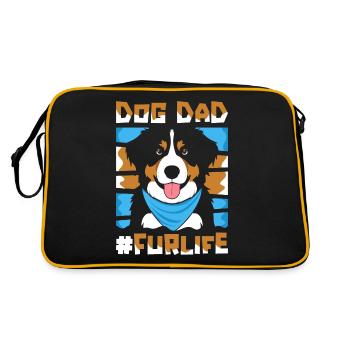 Bouvier Bernois Père Chien Papa Pour La Vie - Sac Retro - noir/or - Dos