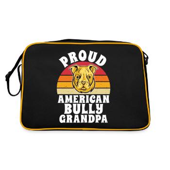 Cadeaux American Bully - Sac Retro - noir/or - Dos