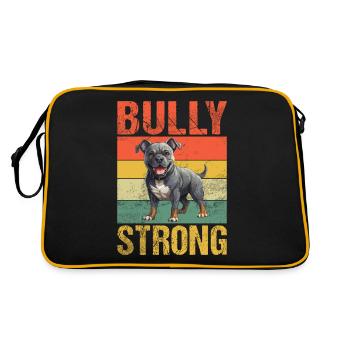 Cadeaux American Bully - Sac Retro - noir/or - Dos