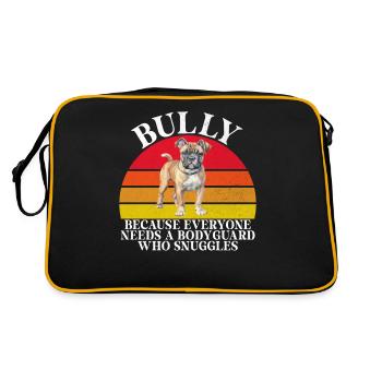 Cadeaux American Bully - Sac Retro - noir/or - Dos
