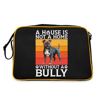 Cadeaux American Bully - Sac Retro - noir/or - Dos