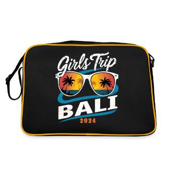 Voyage entre filles à Bali 2024 - Sac Retro - noir/or - Dos