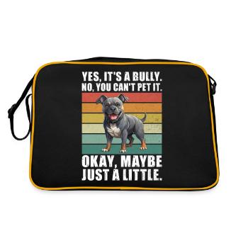 Cadeaux American Bully - Sac Retro - noir/or - Dos