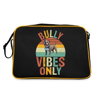 Cadeaux American Bully - Sac Retro - noir/or - Dos