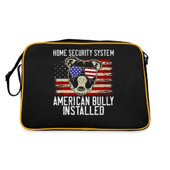 Cadeaux American Bully - Sac Retro - noir/or - Dos