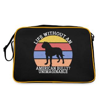 Cadeaux American Bully - Sac Retro - noir/or - Dos