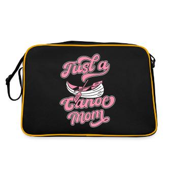 Kanu Kanute Just A Canoe Mom - Retro Tasche - Schwarz/Gold - Hinten
