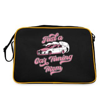 Schrauber Tuning Tuner Just A Car Tuning Mom - Retro Bag - black/gold - Back
