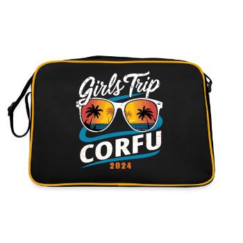 Girls Trip Corfu 2024 - Retro Bag - black/gold - Back