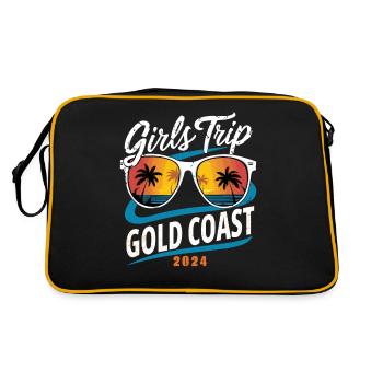 Girls Trip Gold Coast 2024 - Retro Bag - black/gold - Back