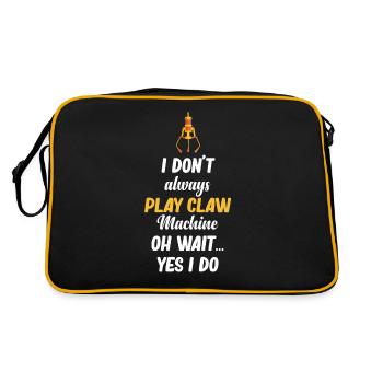 I don't always play claw machines. Oh - Retro Bag - black/gold - Back