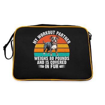 Cadeaux American Bully - Sac Retro - noir/or - Dos