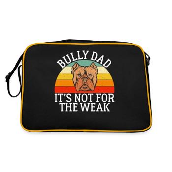 Cadeaux American Bully - Sac Retro - noir/or - Dos