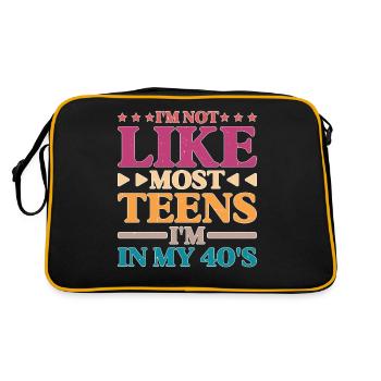 Je ne suis pas comme la plupart des adolescents, j’ai 40 ans 5 - Sac Retro - noir/or - Dos