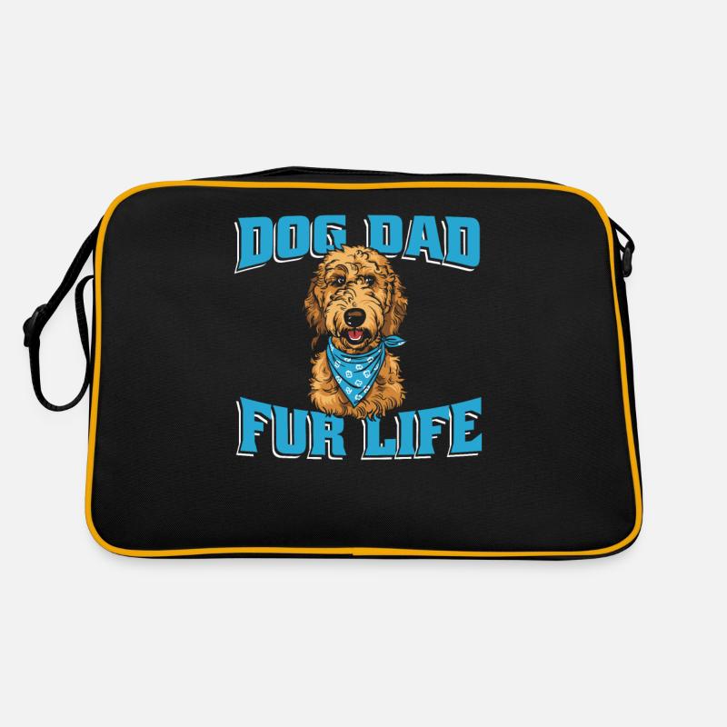 Golden Doodle Dog Dad For Life Retro Bag