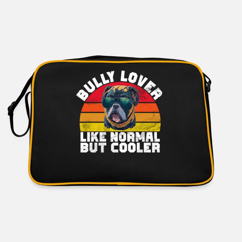Cadeaux American Bully - Sac Retro - noir/or
