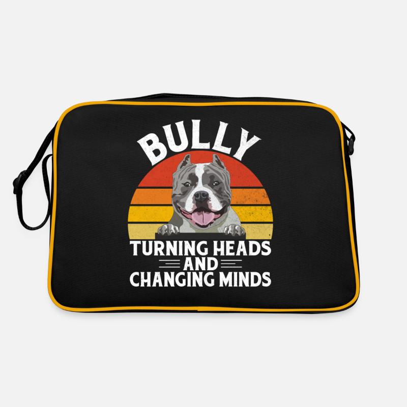 Cadeaux American Bully - Sac Retro - noir/or