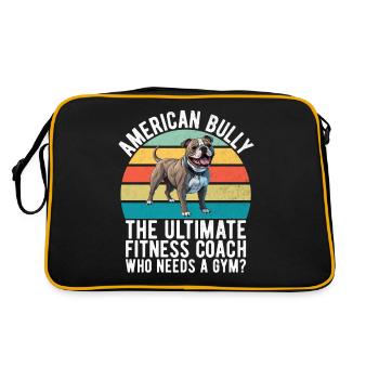 Cadeaux American Bully - Sac Retro - noir/or - Dos