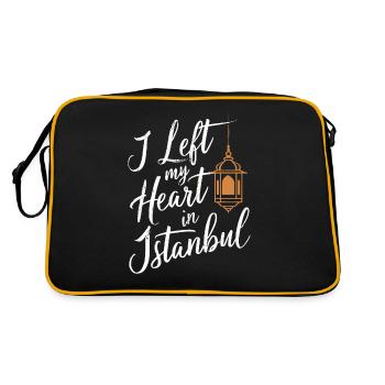 I left my heart in Istanbul souvenir - Retro Bag - black/gold - Back
